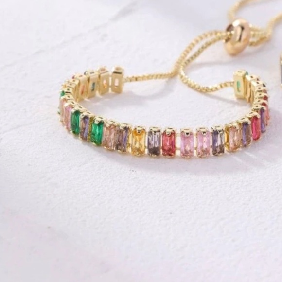 Colorful Tennis Bracelet - Picture 1 of 4